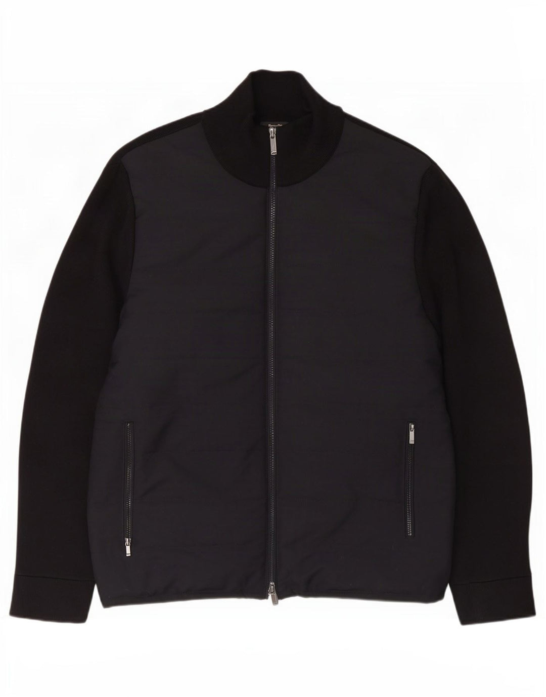 Giubbotto bomber da uomo Massimo Dutti UK 42 XL cotone nero