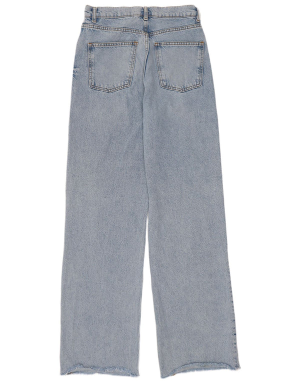 Jeans Zara da donna a vita alta EU 38 Small W28 L33 cotone blu anni '90