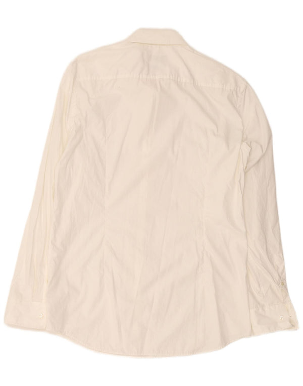 Camicia slim fit da uomo Hugo Boss taglia 42 16 1/2 grande bianca