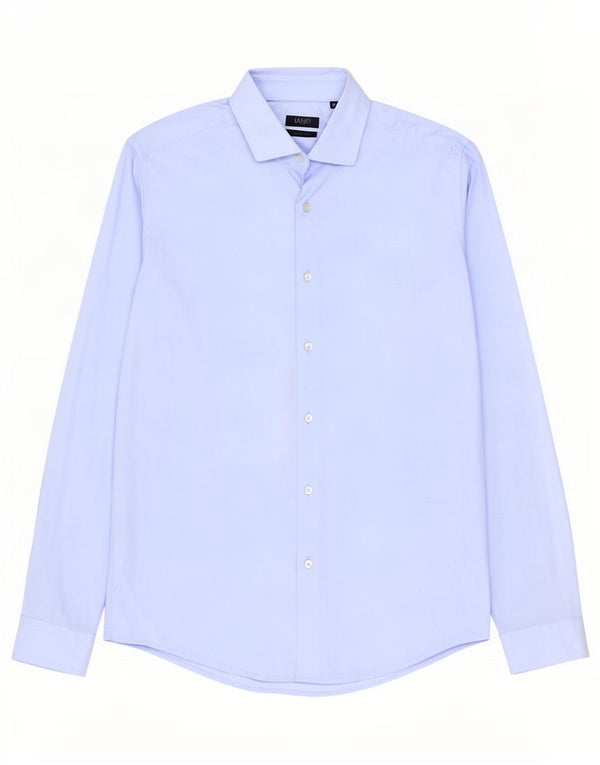 Liu Jo Mens Slim Fit Shirt Size 42 16 1/2 Large Blue Cotton