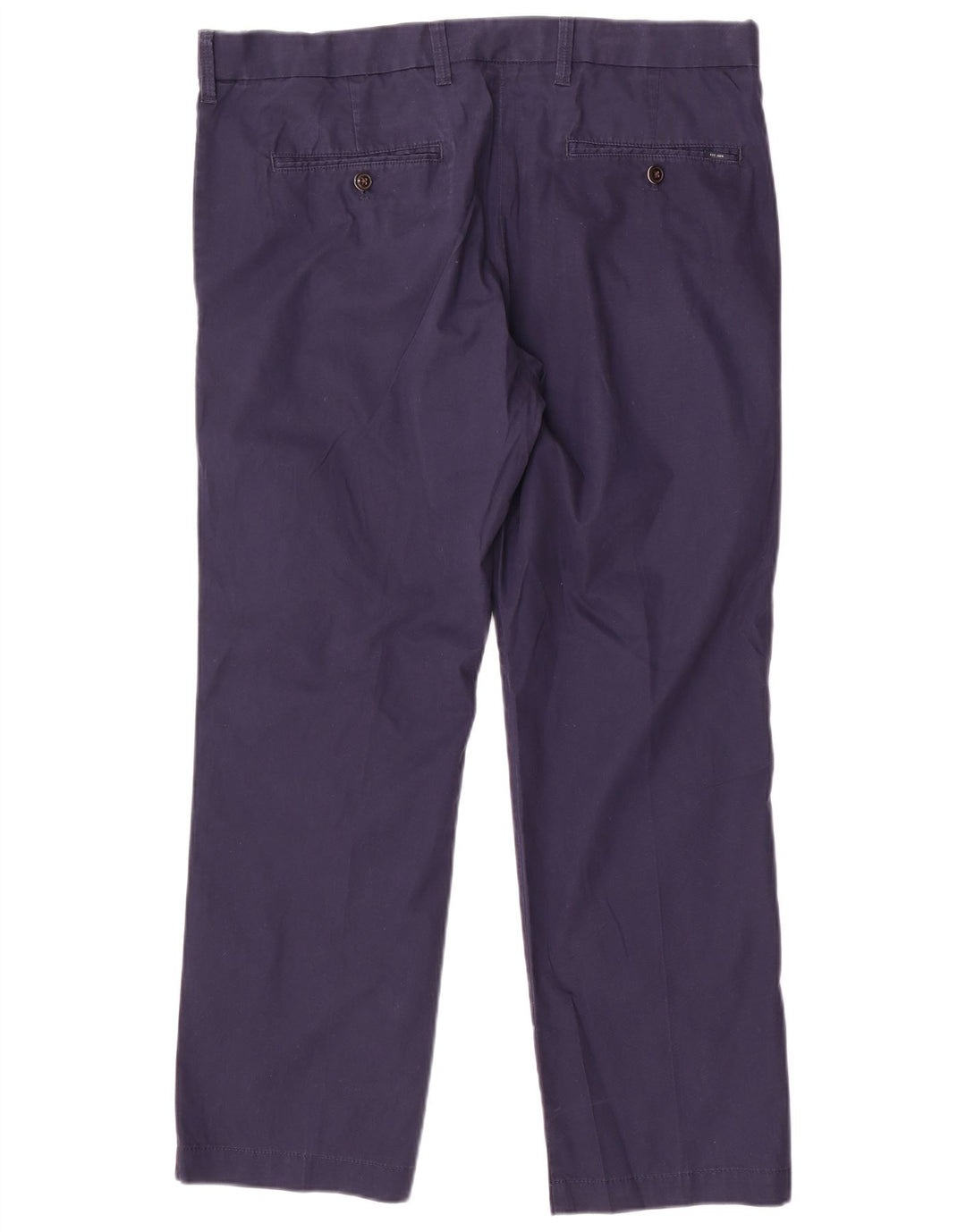 MARKS & SPENCER Pantaloni da abito da uomo blu Harbour W38 L29 Blu navy