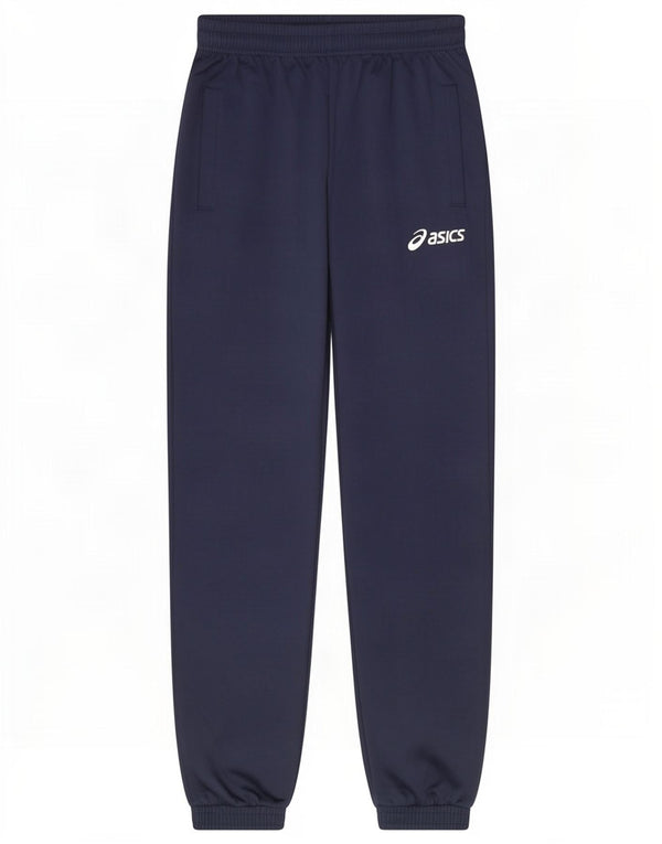 Pantaloni da tuta da uomo Asics Joggers piccoli in poliestere blu navy