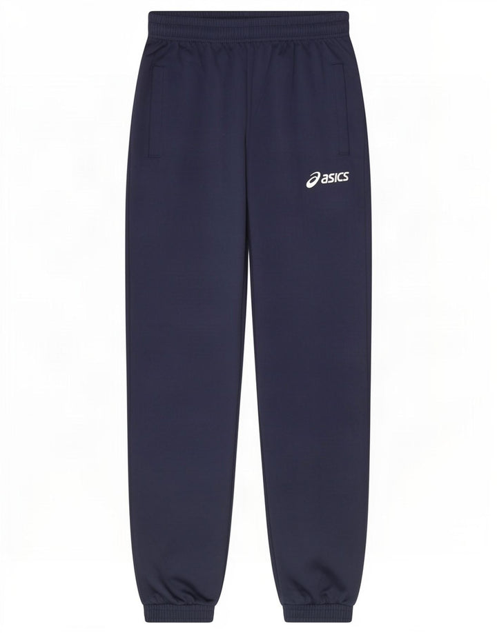 Pantaloni da tuta da uomo Asics Joggers piccoli in poliestere blu navy