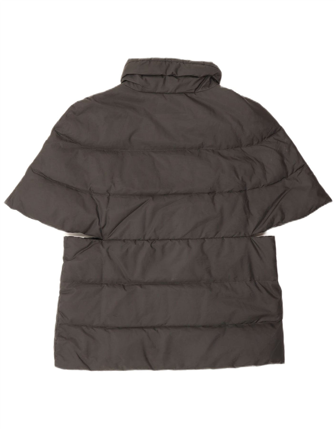 Max & Co. Giacca imbottita a maniche corte da donna UK 12 Medium Nero Poliestere