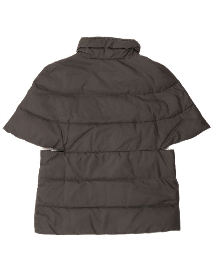 Max & Co. Giacca imbottita a maniche corte da donna UK 12 Medium Nero Poliestere