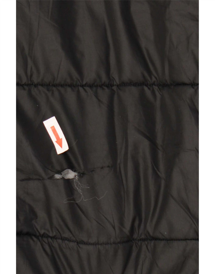Cappotto imbottito con cappuccio da donna Adidas UK 16/18 grande poliestere nero