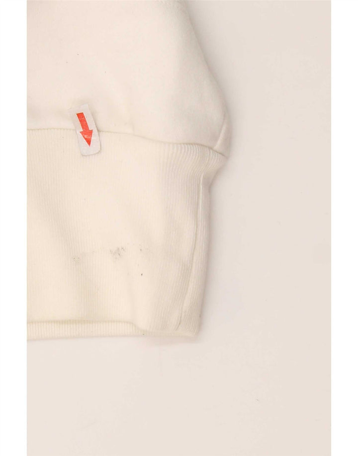 Felpa con cappuccio grafica da donna Adidas IT 44 Medium White