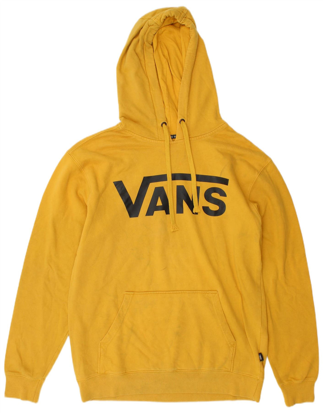 Felpa con cappuccio grafica da uomo Vans in cotone giallo medio