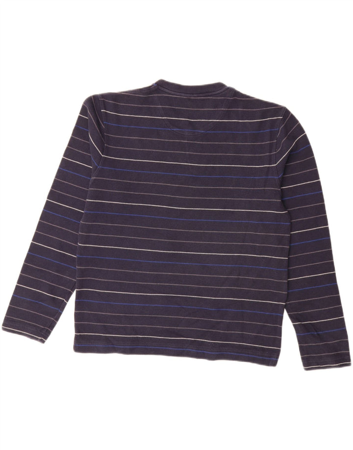 MARKS & SPENCER Maglione da uomo con scollo a V UK 38/40 Medio Blu navy