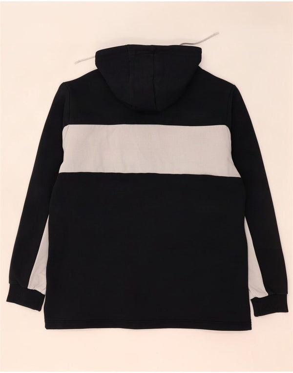 Puma Uomo Felpa con cappuccio grafica con zip e collo 2XL Cotone color block nero