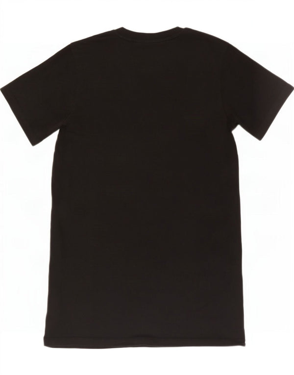 Abito t-shirt grafica da donna Adidas UK 4 XS cotone nero