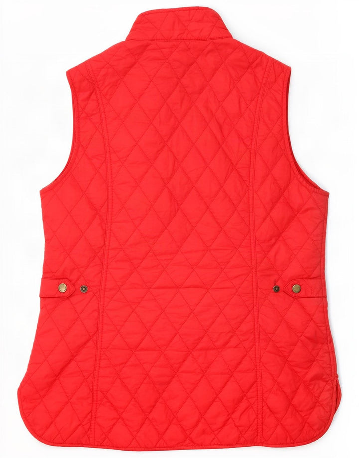 Gilet trapuntato da donna Barbour UK 14 Large rosso in poliammide
