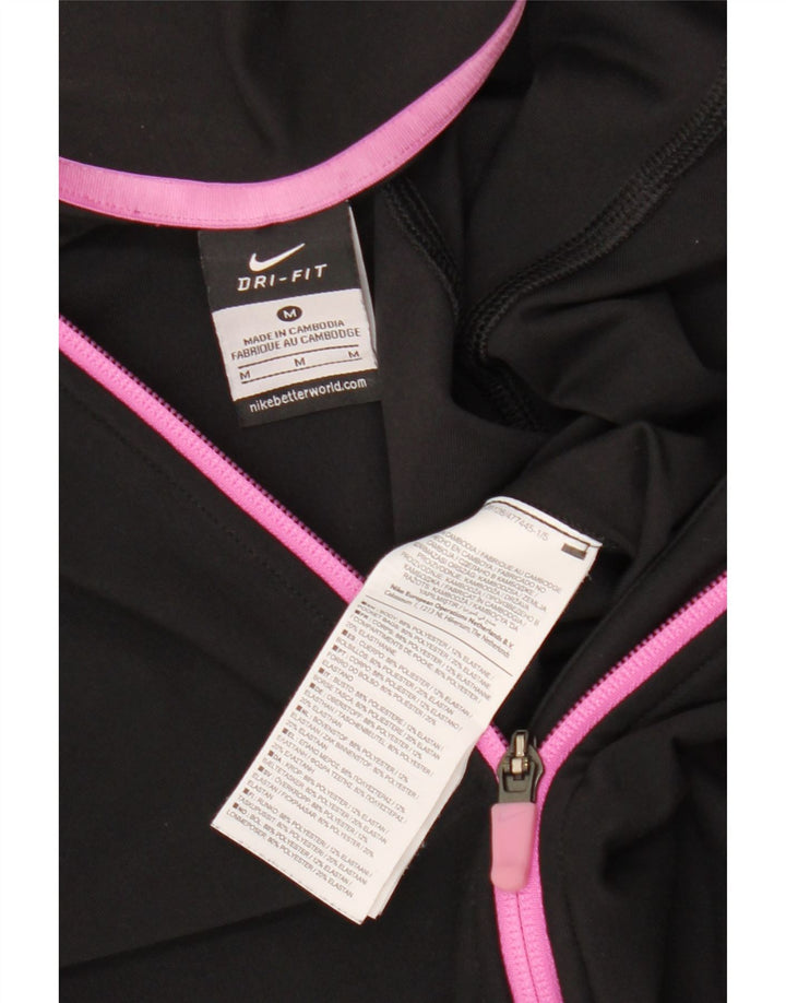 Giacca da tuta da donna Nike Dri Fit Top Jacket UK 12 Medium Nero Poliestere