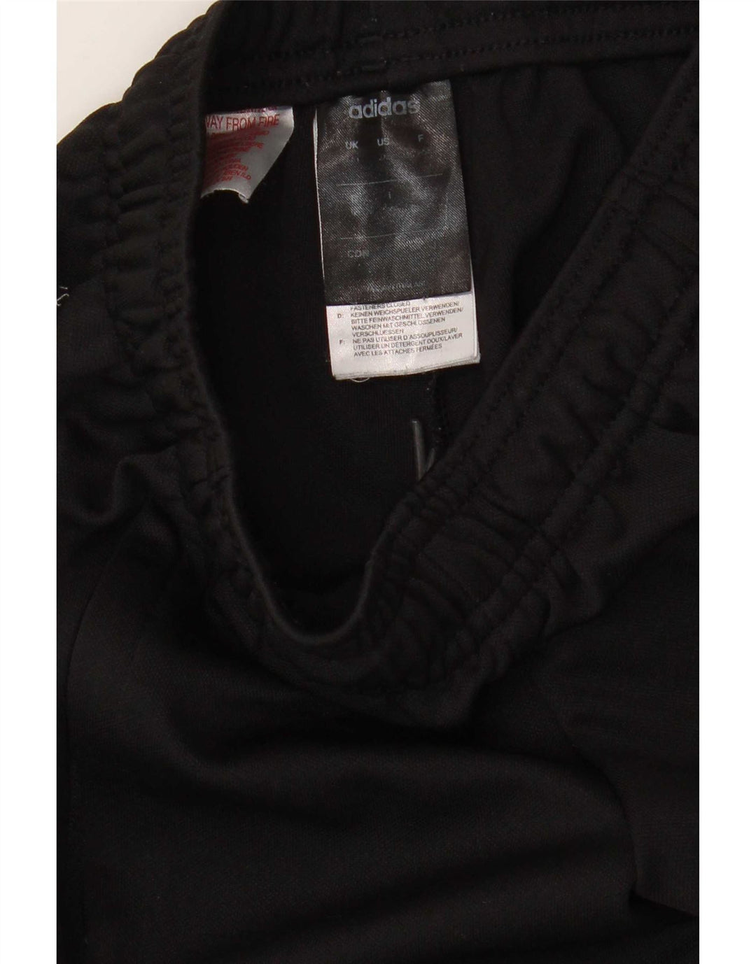 Pantaloni della tuta da ragazzo Adidas 5-6 anni in poliestere nero
