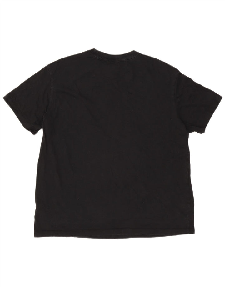 T-shirt da uomo Nike Top grande in cotone nero