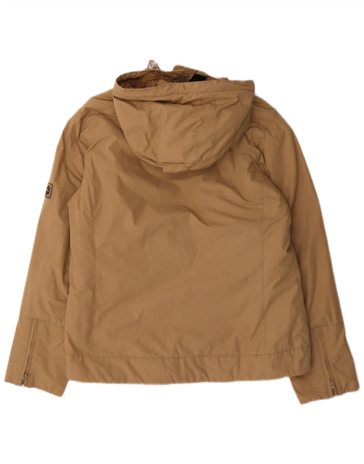 Giacca a vento con cappuccio da donna Jack Wolfskin UK 12 Beige medio
