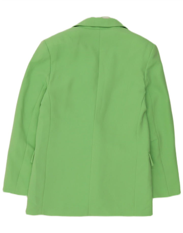 Giacca blazer oversize a 1 bottone da donna Zara UK 6 XS poliestere verde