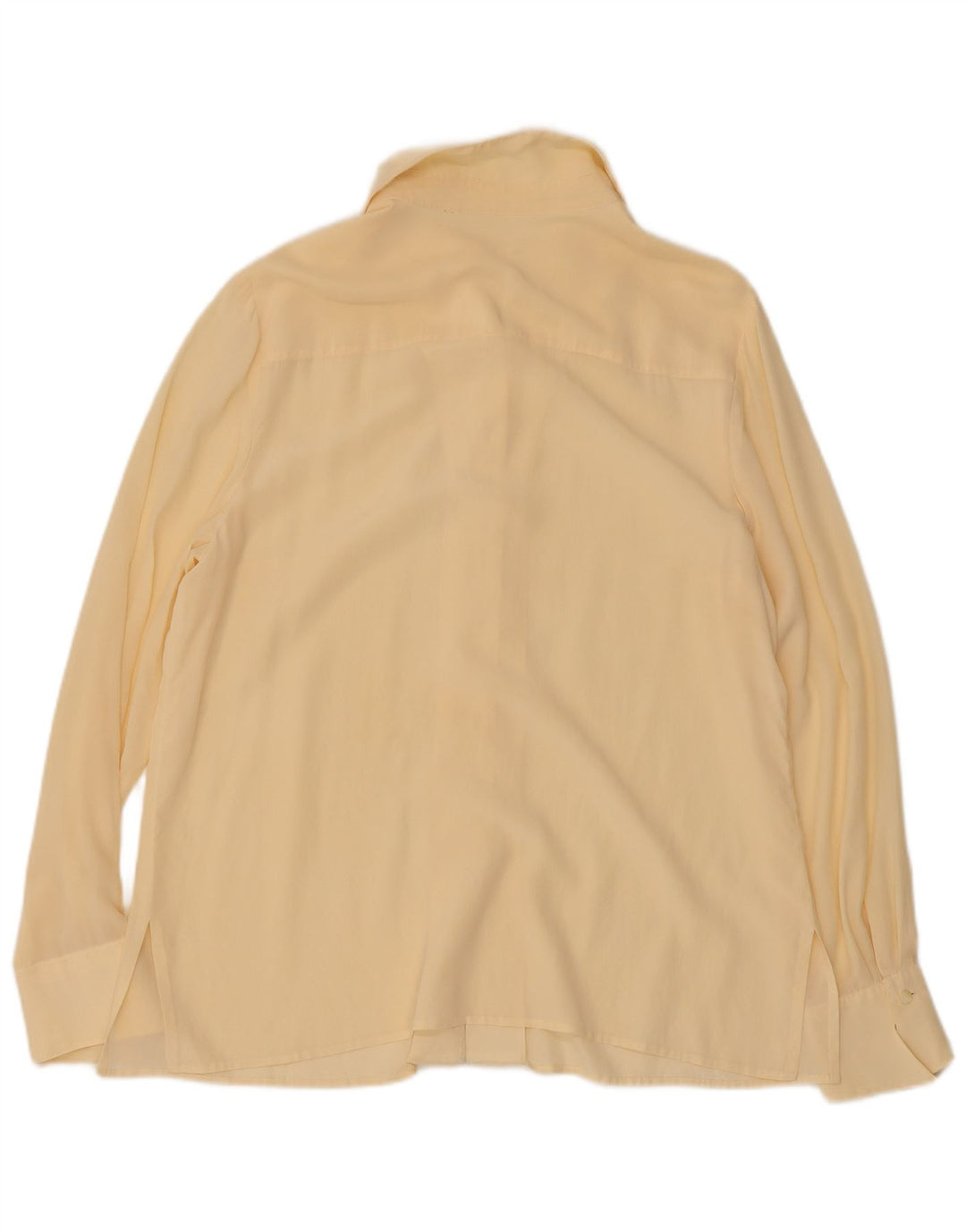 Camicetta camicia vintage da donna UK 16 grande bianco sporco