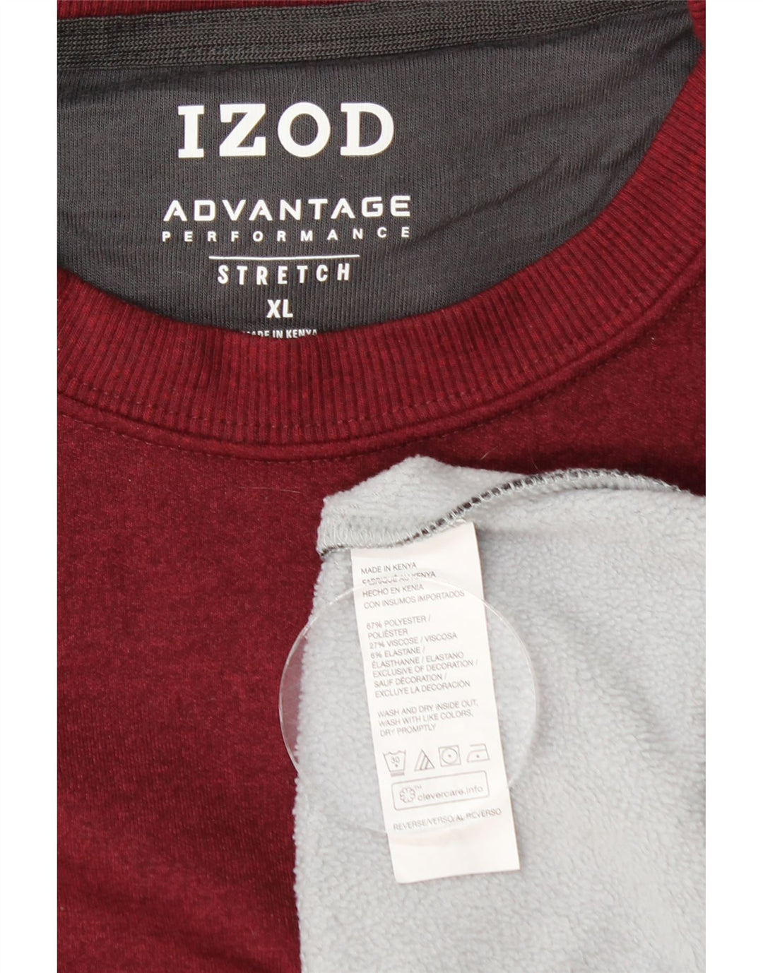 Felpa da uomo IZOD Maglione XL Grigio Colourblock Poliestere