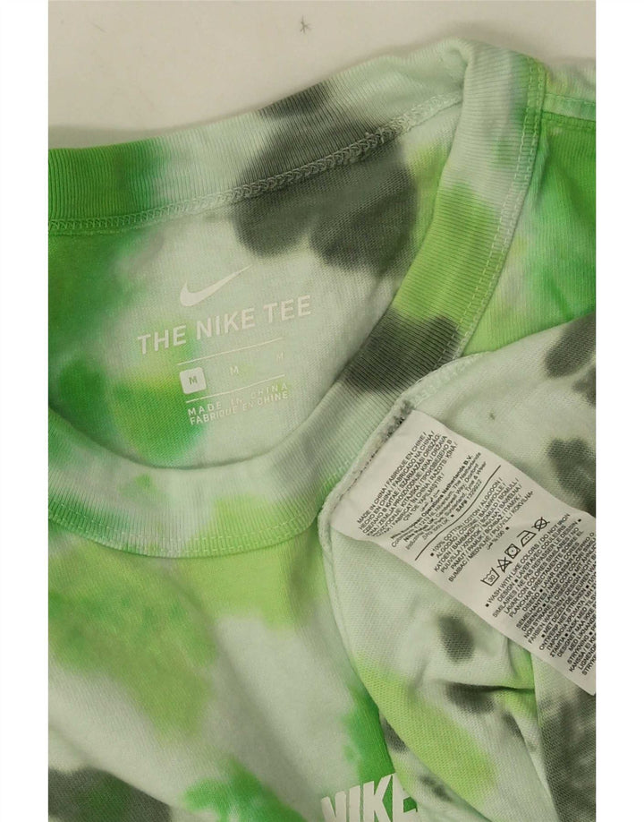 T-shirt Nike da uomo in cotone tie-dye verde medio