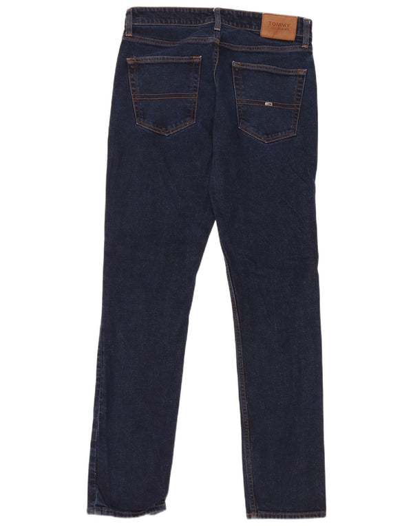 Jeans skinny da uomo Tommy Hilfiger W32 L34 cotone blu navy