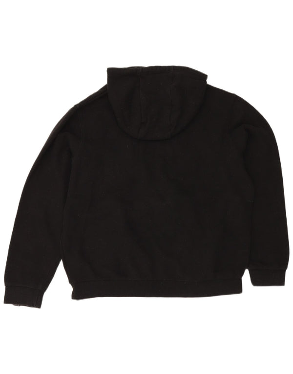 Felpa con cappuccio oversize grafica da donna Ellesse UK 16 grande cotone nero