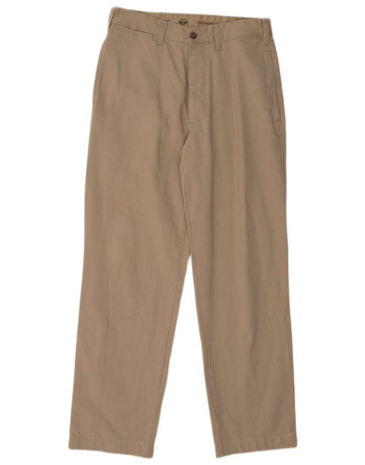 Pantaloni chino dritti da uomo Dockers W30 L30 Beige