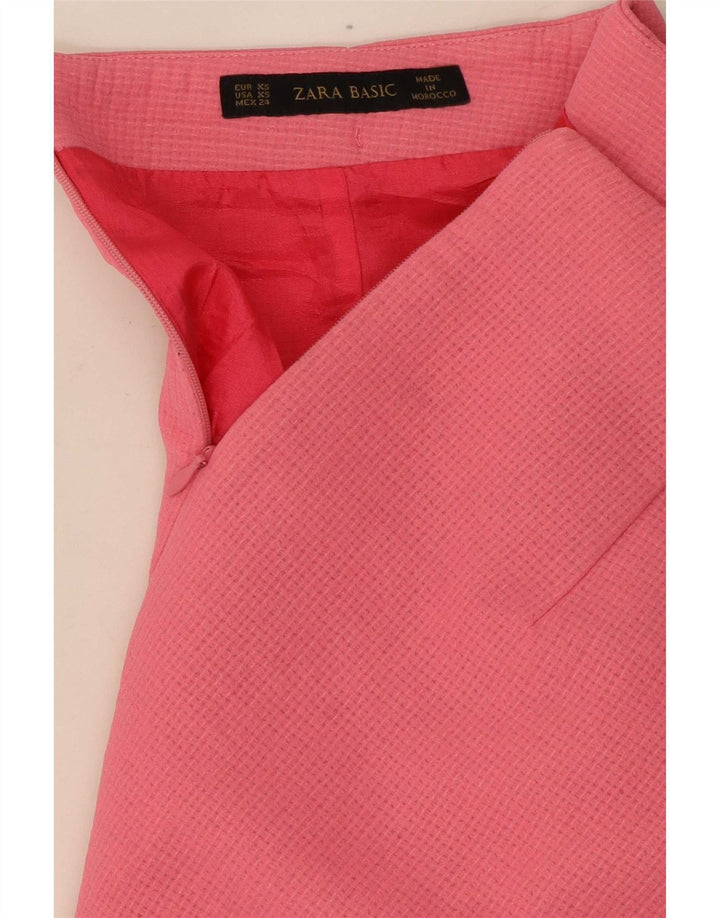 Minigonna Zara da donna XS W24 poliestere rosa