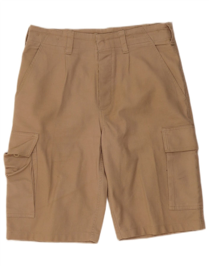 Pantaloncini cargo da uomo VINTAGE IT 46 piccoli W32 cotone beige