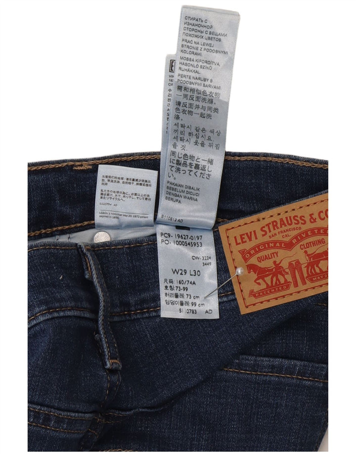 Levi's Donna 312 Shaping Slim Jeans W29 L30 Cotone Blu