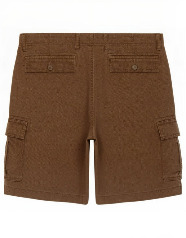Pantaloncini cargo da uomo Dack's IT 46 Small W32 Cotone maculato marrone