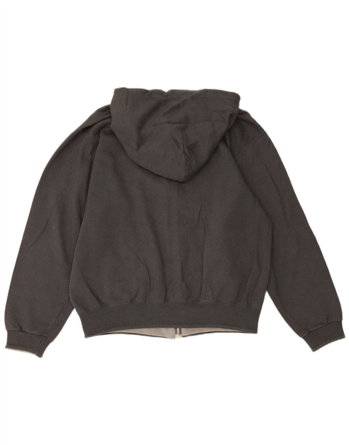 Maglione con cappuccio e zip da uomo Champion di grandi dimensioni in cotone grigio