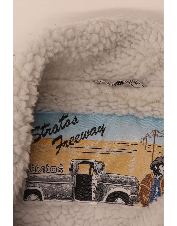 Giacca da uomo in denim sherpa STRATOS UK 42 XL cotone blu