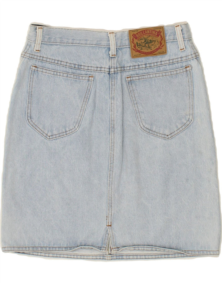 VINTAGE Womens Denim Skirt IT 44 Medium W28 Blue Cotton Vintage Vintage and Second-Hand Vintage from Messina Hembry 