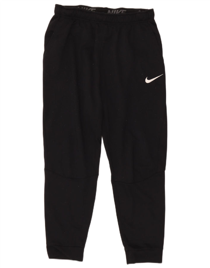 Pantaloni da tuta Nike Dri Fit da uomo, pantaloni da jogging, grandi, in poliestere nero