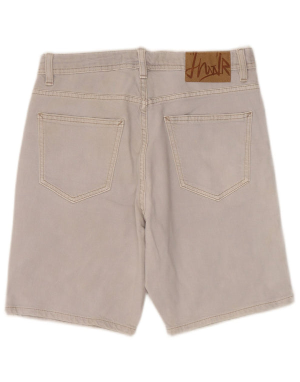 Pantaloncini di jeans da uomo Zara EU 38 piccoli W30 cotone grigio
