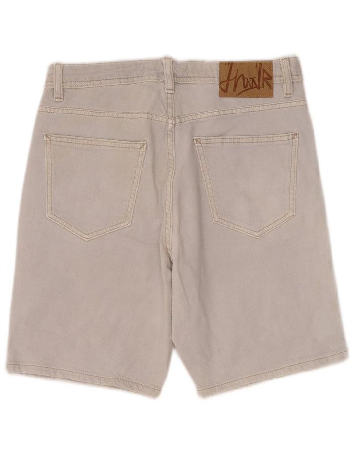 Pantaloncini di jeans da uomo Zara EU 38 piccoli W30 cotone grigio
