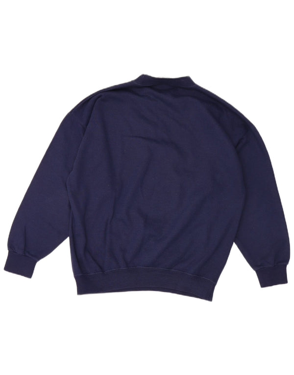 Felpa oversize con grafica da donna Acorn UK 10 Small Blu Navy