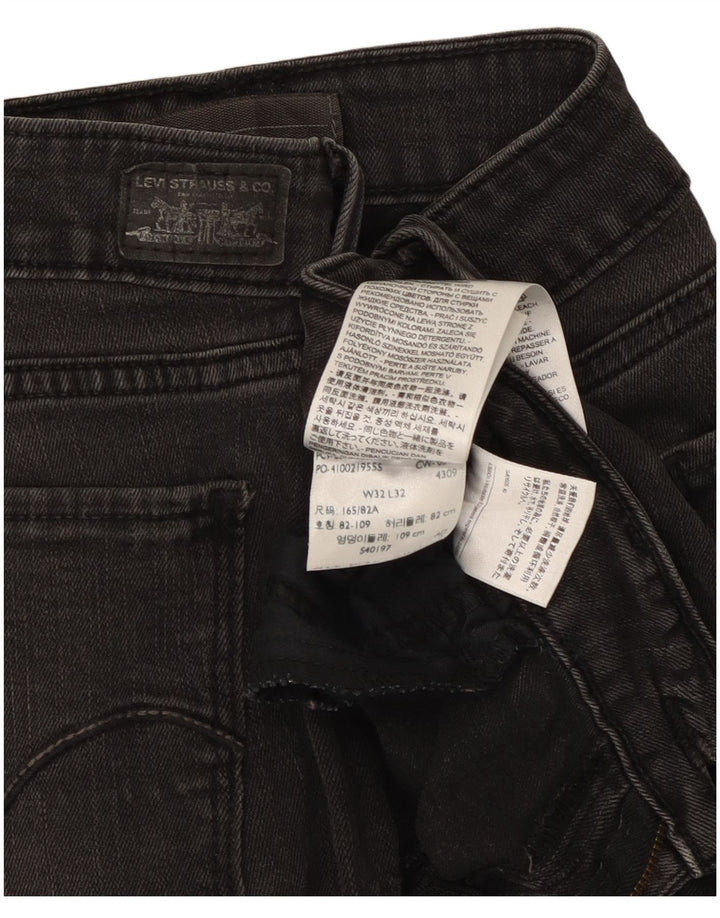 Jeans bootcut legging da donna Levi's W32 L32 cotone nero