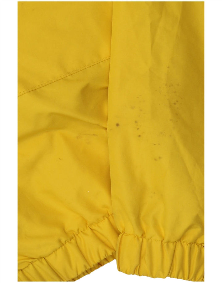 Giacca anorak con cappuccio grafico da donna ELLESI UK 14 poliestere giallo medio