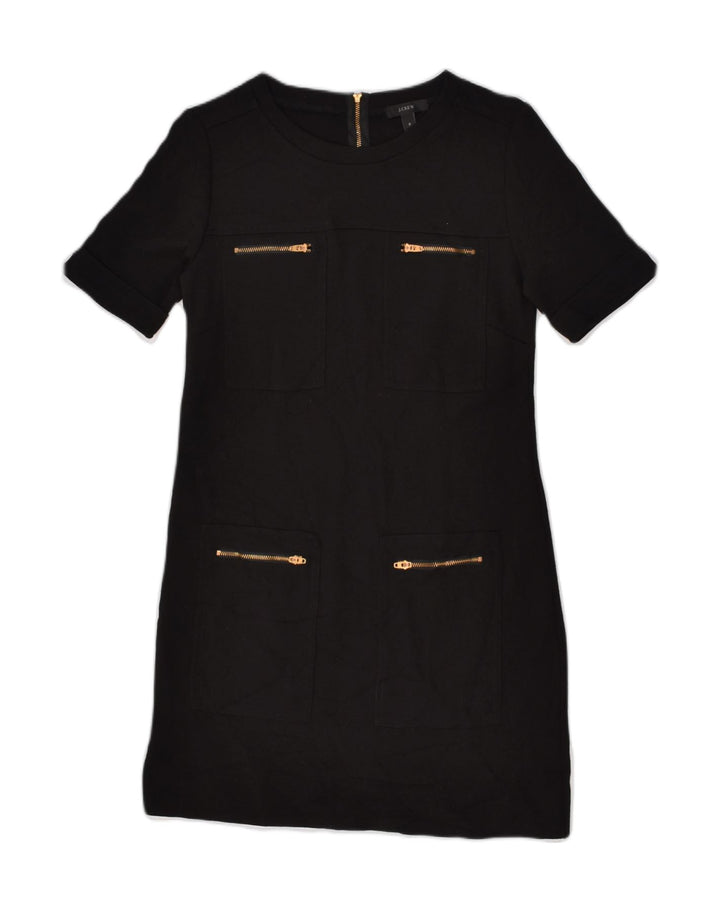 J. CREW Womens Shift Dress US 0 XS Black Wool | Vintage J. Crew | Thrift | Second-Hand J. Crew | Used Clothing | Messina Hembry 