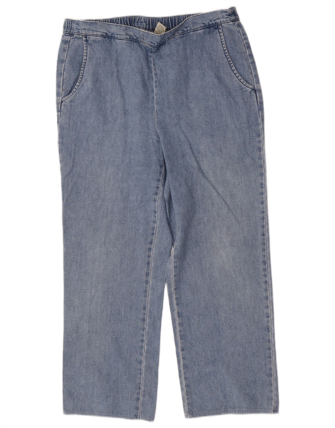 Jeans dritti regolari da donna Orvis piccoli W32 L25 cotone blu