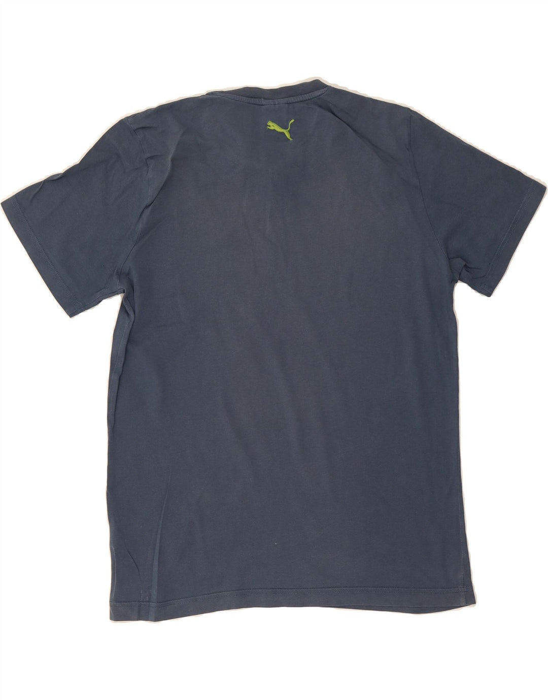 PUMA Mens Graphic T-Shirt Top Small Navy Blue Cotton Vintage Puma and Second-Hand Puma from Messina Hembry 