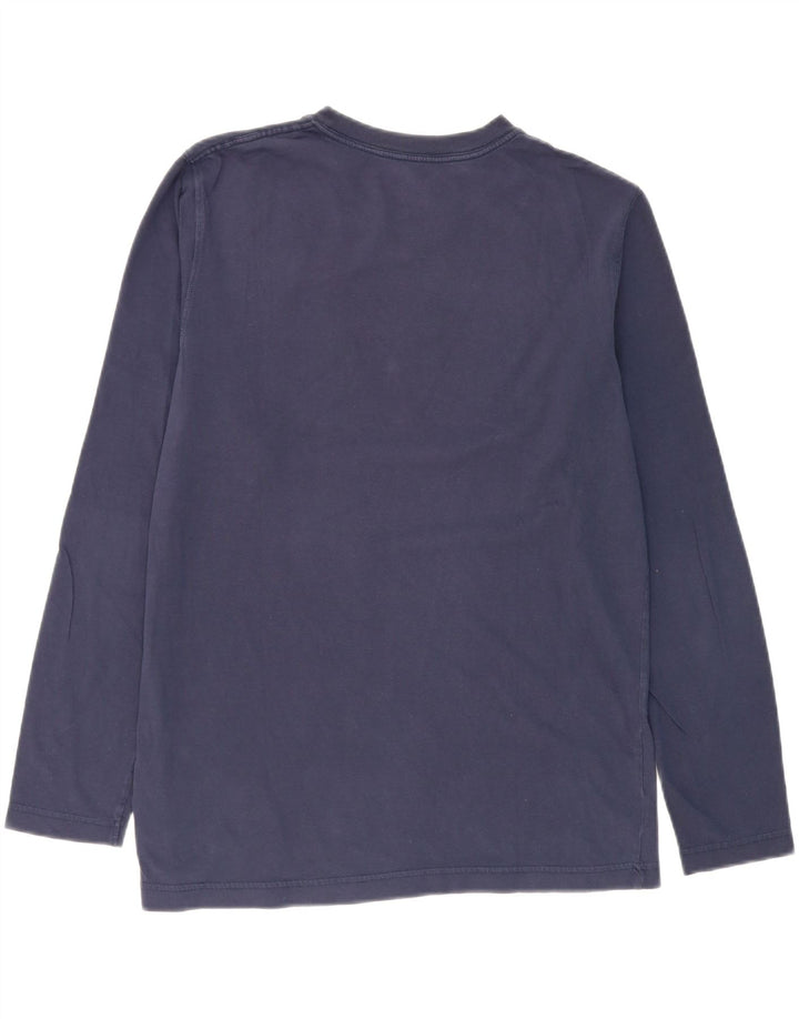 TIMBERLAND Mens Regular Fit Graphic Top Long Sleeve Medium Navy Blue Vintage Timberland and Second-Hand Timberland from Messina Hembry 