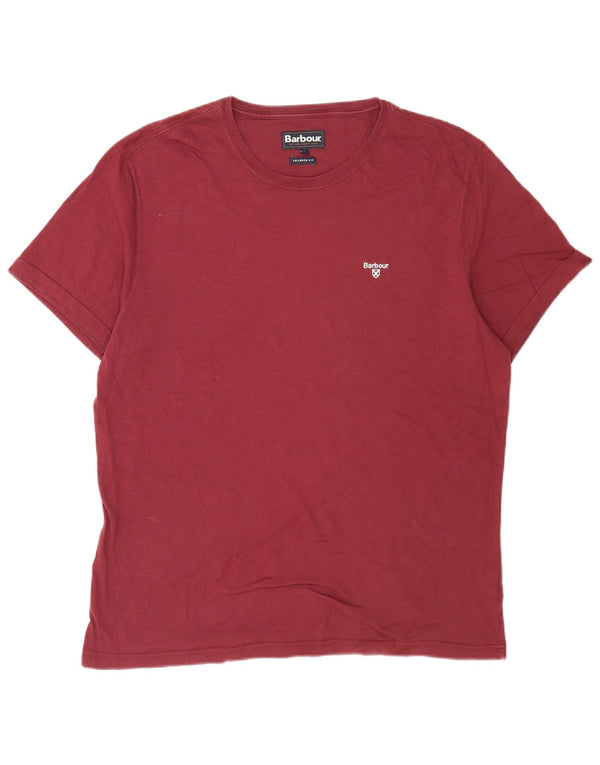 T-shirt da uomo su misura Barbour Top XL Borgogna