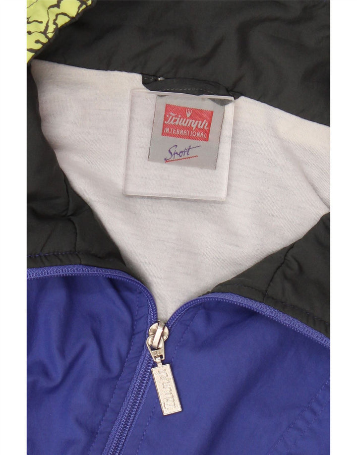 Giacca da ginnastica da uomo Triumph XL XL in poliestere color block blu