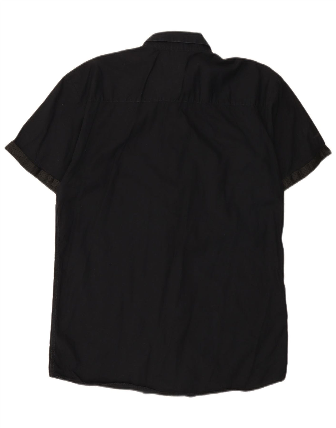 Camicia a maniche corte da uomo Jack & Jones grande in cotone nero
