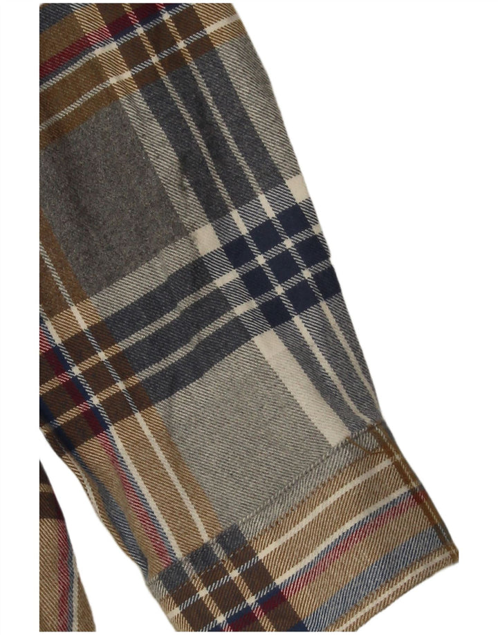 EDDIE BAUER Camicia da uomo in flanella dalla vestibilità classica, motivo a quadri multicolore medio