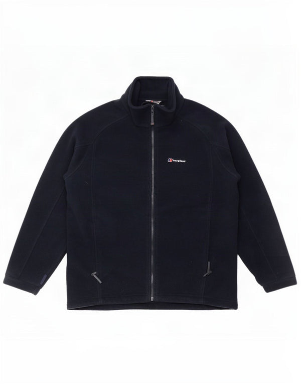 Giacca in pile foderata da uomo Berghaus UK 40 grande poliestere blu navy