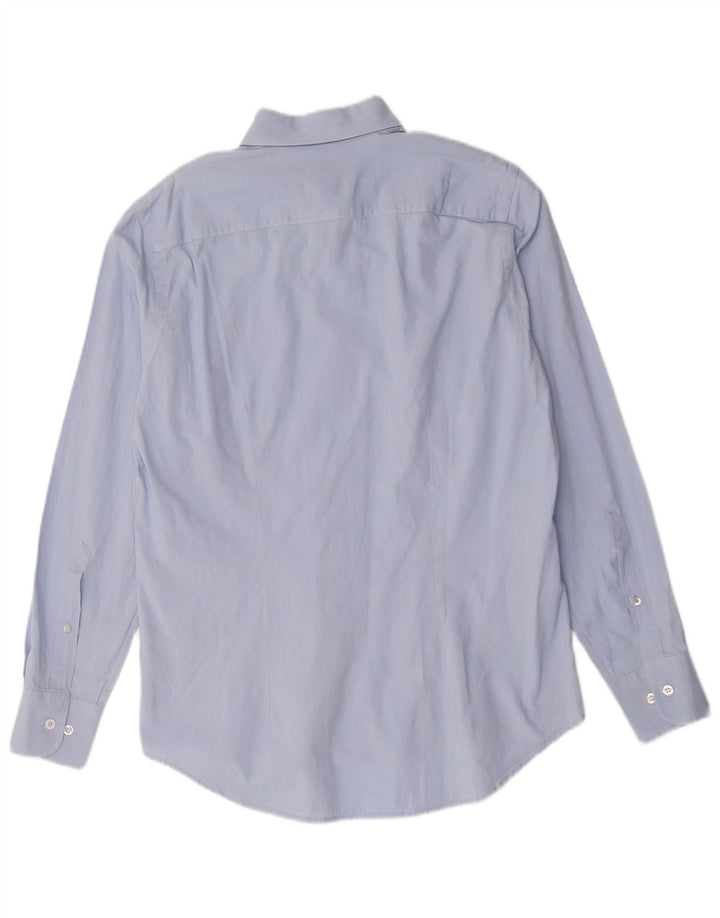FRED PERRY Camicia Slim Fit da Uomo in Cotone Blu Medio
